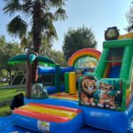 Château gonflable pour enfants – thème jungle